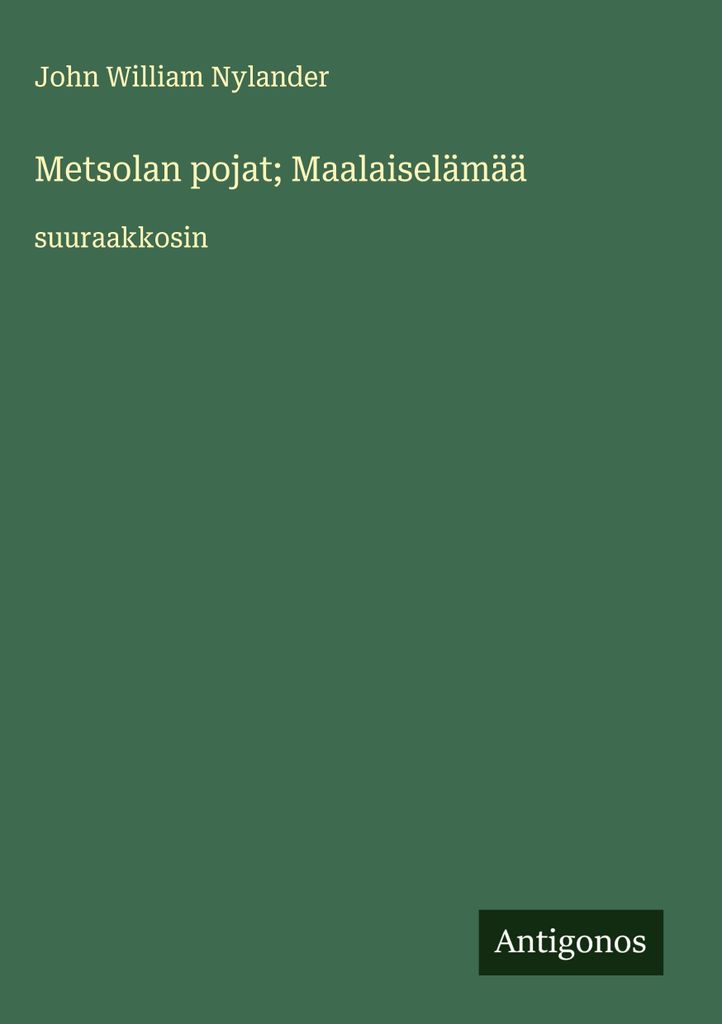 Metsola Jungen Ländliches Leben