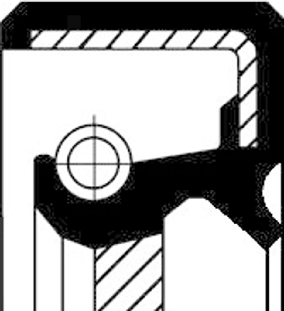 Wellendichtring Kurbelwelle Corteco 15035142B für Toyota Stirnseitig