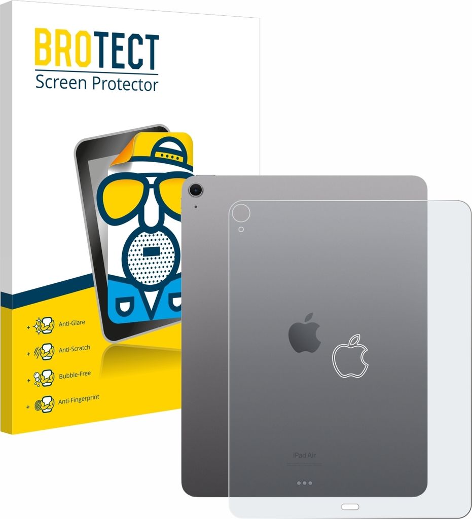 BROTECT Schutzfolie für Apple iPad Air 13" M2 WiFi 2024 (Rückseite) Displayschutz Displayschutzfolie Folie Matt Entspiegelungsfolie