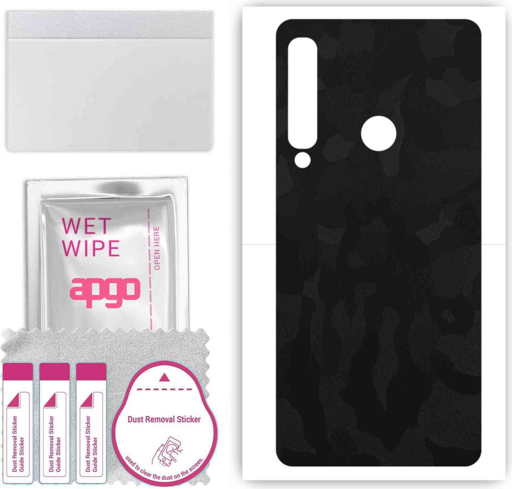 apgo Rückseite Schutzfolie, Skin, kompatibel mit Samsung Galaxy A9 (2018), Hinten Displayschutzfolie aus Vinylfolie, kratzfest, einfache Montage -...