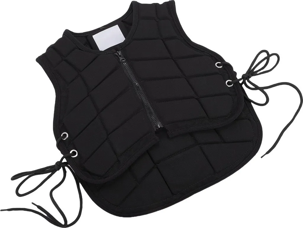 Gilet équitation enfant pour le saut d'obstacles, protection zippée CS