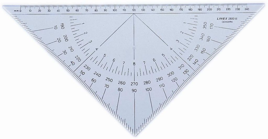 LINEX 2800MH Navigation Kursdreieck Nautischer Winkelmesser Obrázek produktu 
