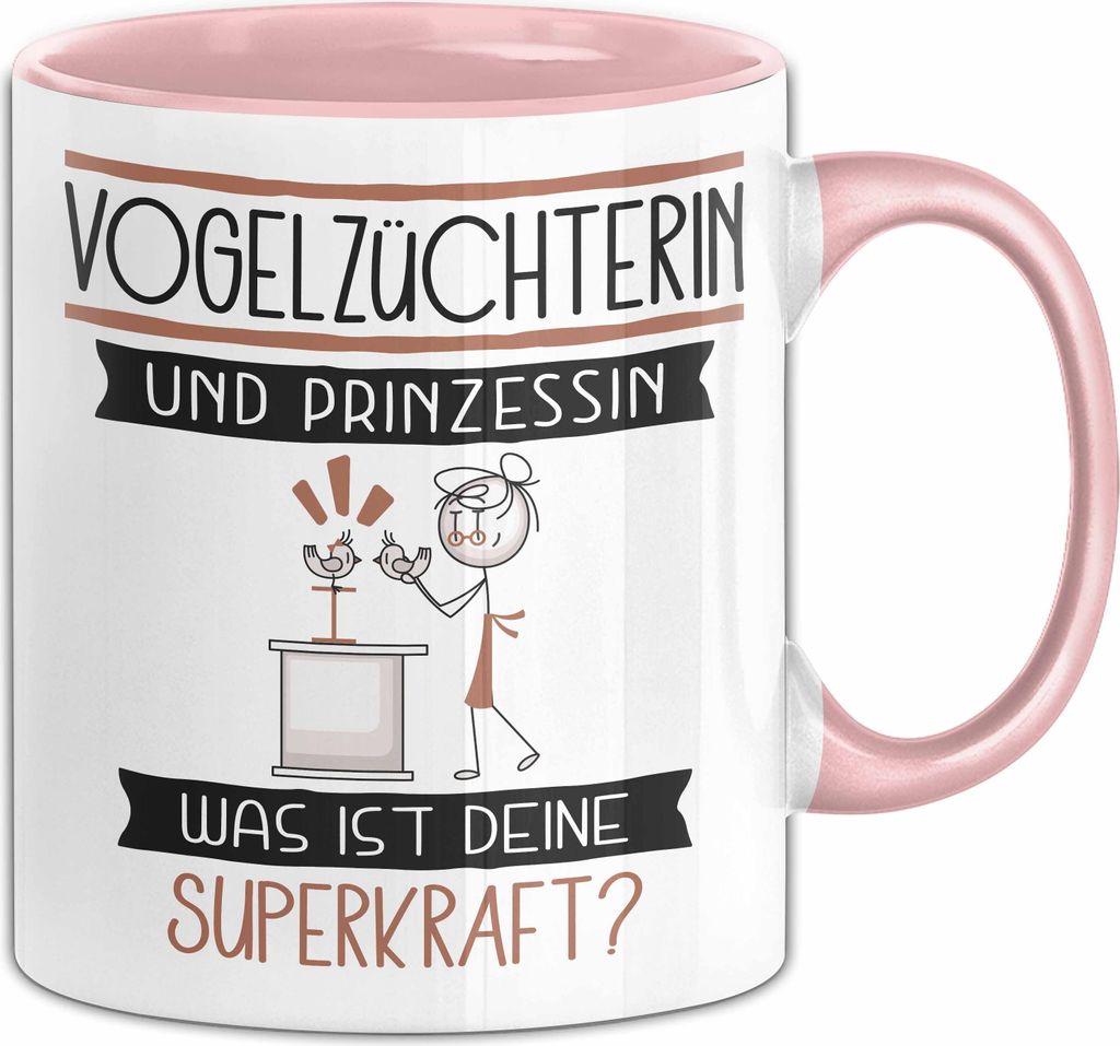 Vogelzüchterin Und Prinzessin Tasse Geschenk Für Eine Produktbild 