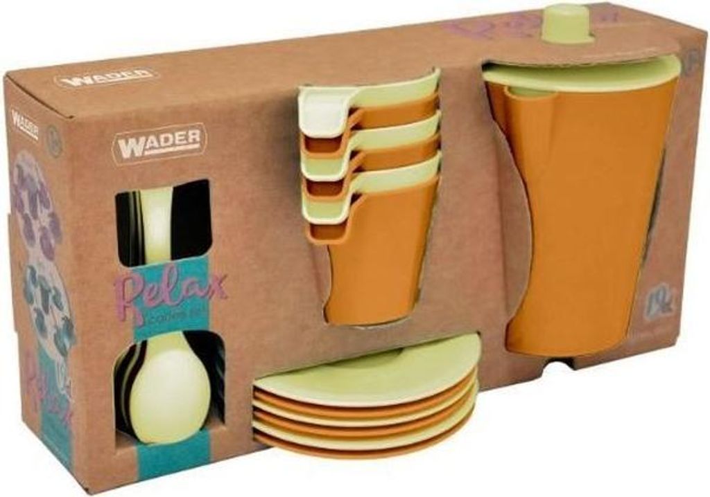 RePlay Five o'clock tea set Spielzeug-Teeset aus recyceltem Kunststoff für 6 Personen