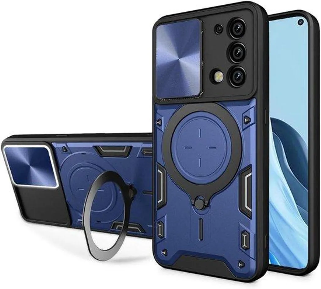 Évitez les bris d'écran sur OPPO A74 5G avec cette coque antichoc bleue