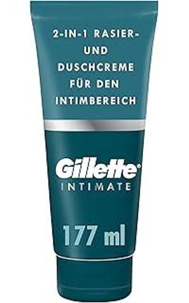 Gillette Body & Intimate 2-in-1 Rasier-und Duschcreme, sanfte Formel, formuliert für die Körper & Intimbehaarung, mit Aloe, frei von Parabenen, 1...