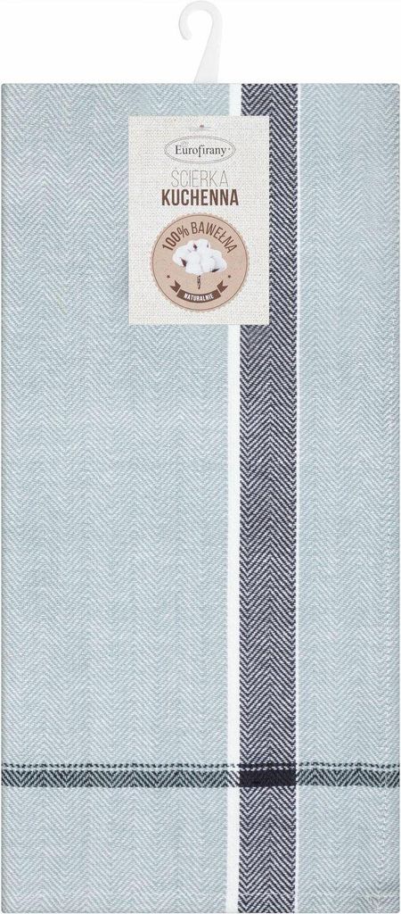 EUROFIRANY | Küchentuch - 50 x 70 cm - schwarzes Geschirrtuch - Saugfähig - Baumwolle