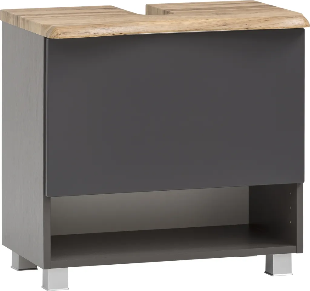 Meuble sous vasque suspendu Kaprun graphite 61x55x47 cm pour studio