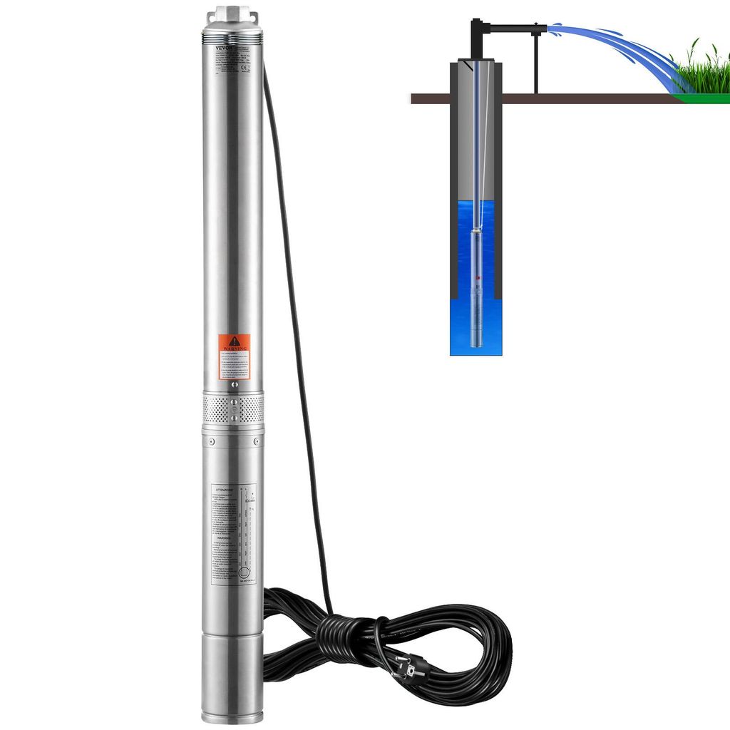 VEVOR Dompelpomp voor diepe putten, 2 PK / 1500 W, 230 V / Productafbeelding 
