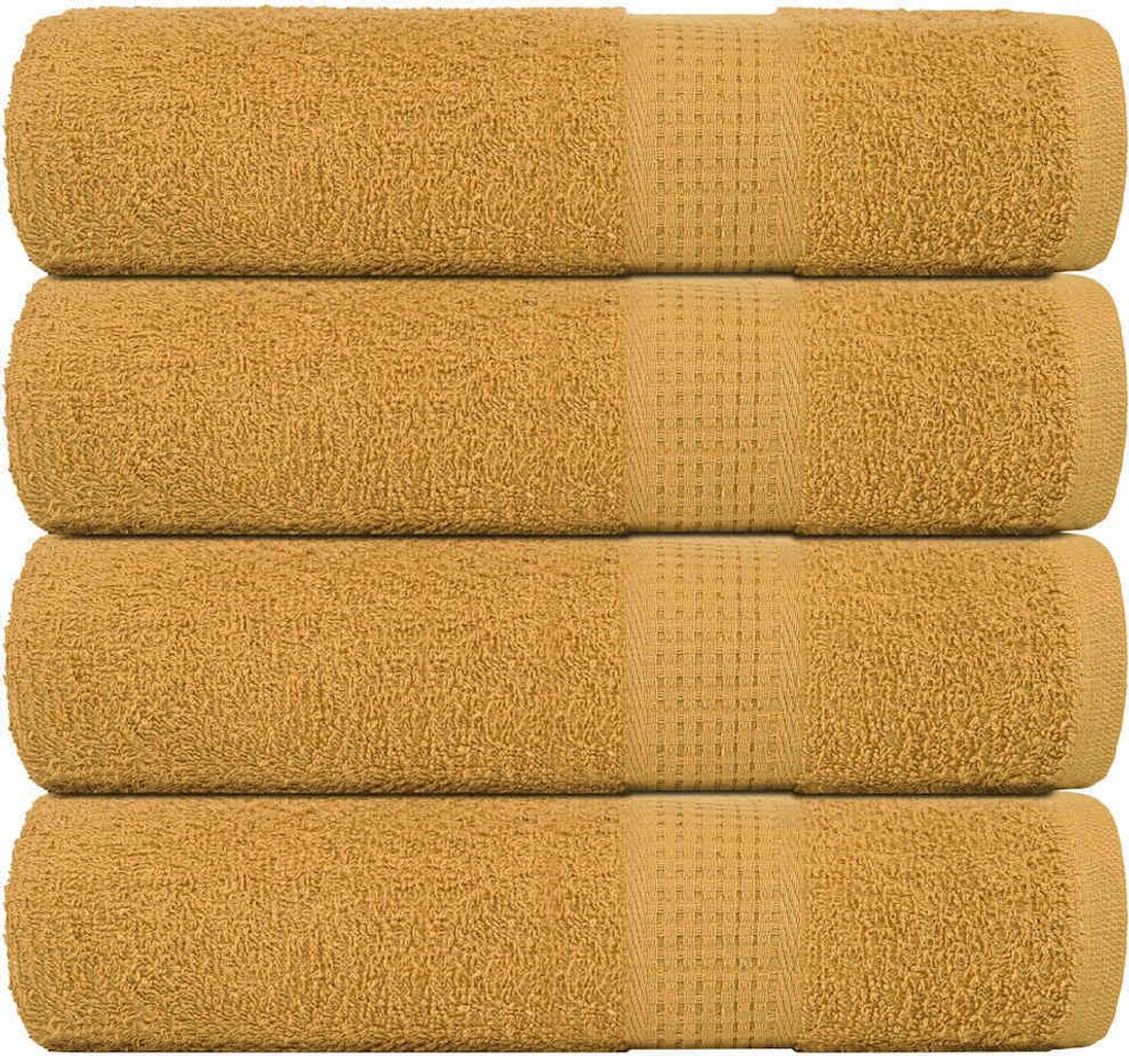 Badetücher FROGN 4 Stk. Gold 100x150 cm 360 g/m²