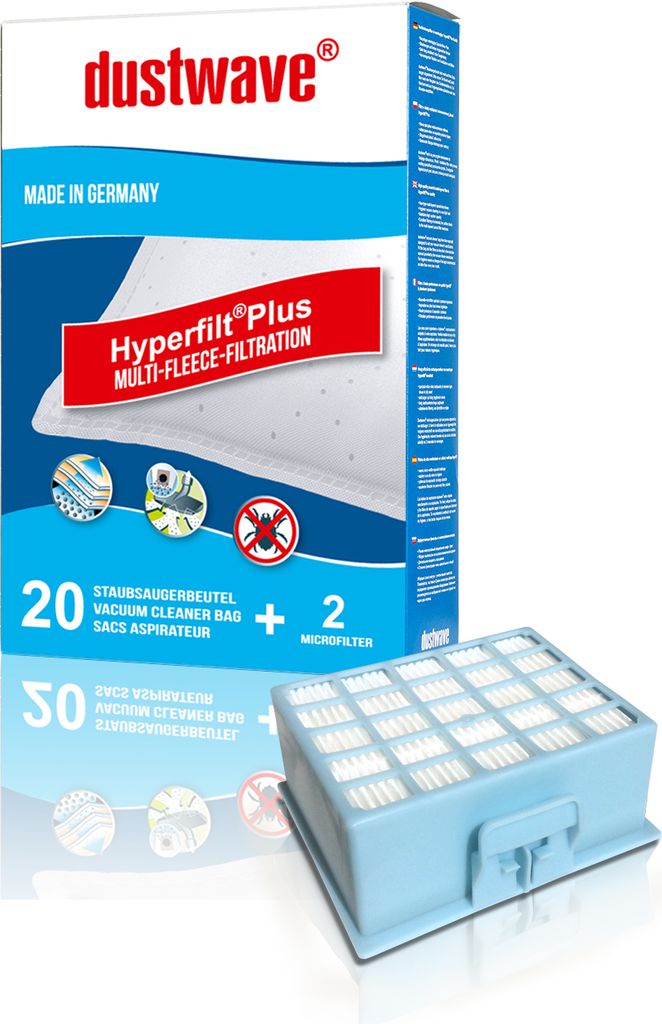 20 Staubbeutel + HEPA-Filter / Abluftfilter 839 passend für Produktbild 
