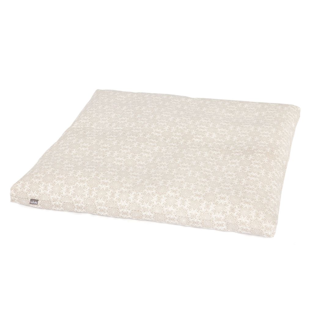 Maharaja Collection: Meditationsmatte ZABUTON, 80 x 80 cm Madurai, ecru