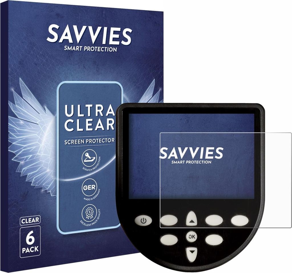 6x Für WaterRower Series 4 Monitor Schutzfolie Savvies Displayschutz Display Schutz Folie Klar Transparent