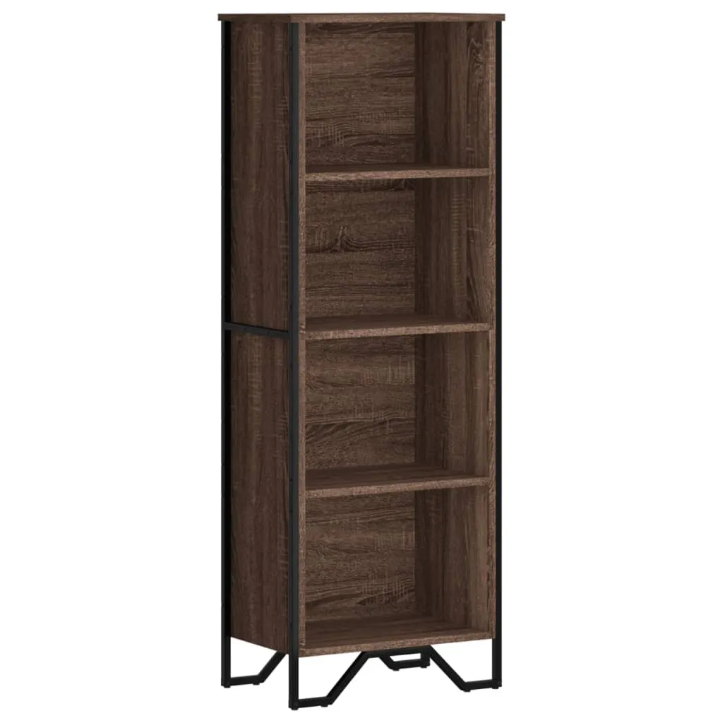 Scaffale 5 Ripiani SYFAX Rovere Marrone - Libreria 50x31x137,5 cm