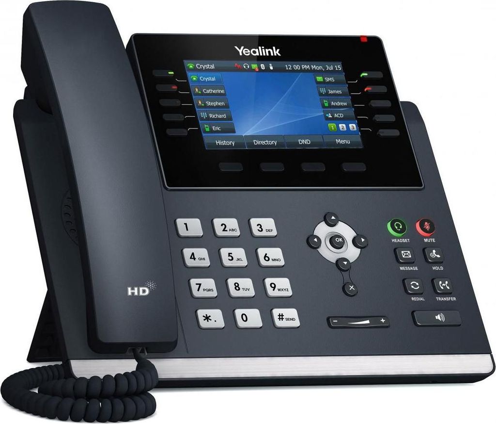 Yealink SIP-T46U, IP-Telefon, Grau, Kabelgebundenes Produktbild 