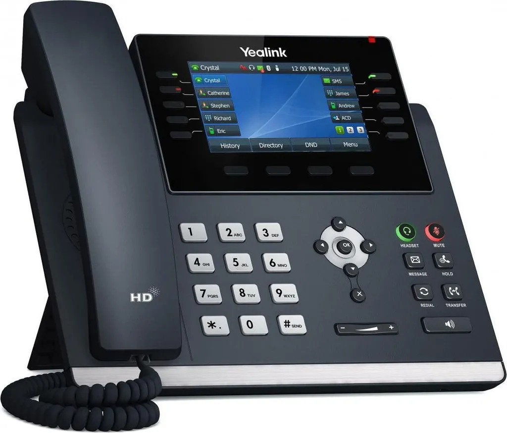 Yealink T46U SIP Poste avec Double USB et Audio HD pour Réseau Ethernet PoE