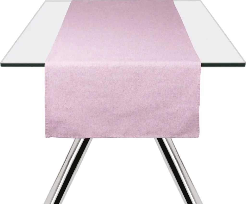 Chemin de table en coton Lilas Excelsa pour décoration de table - 2