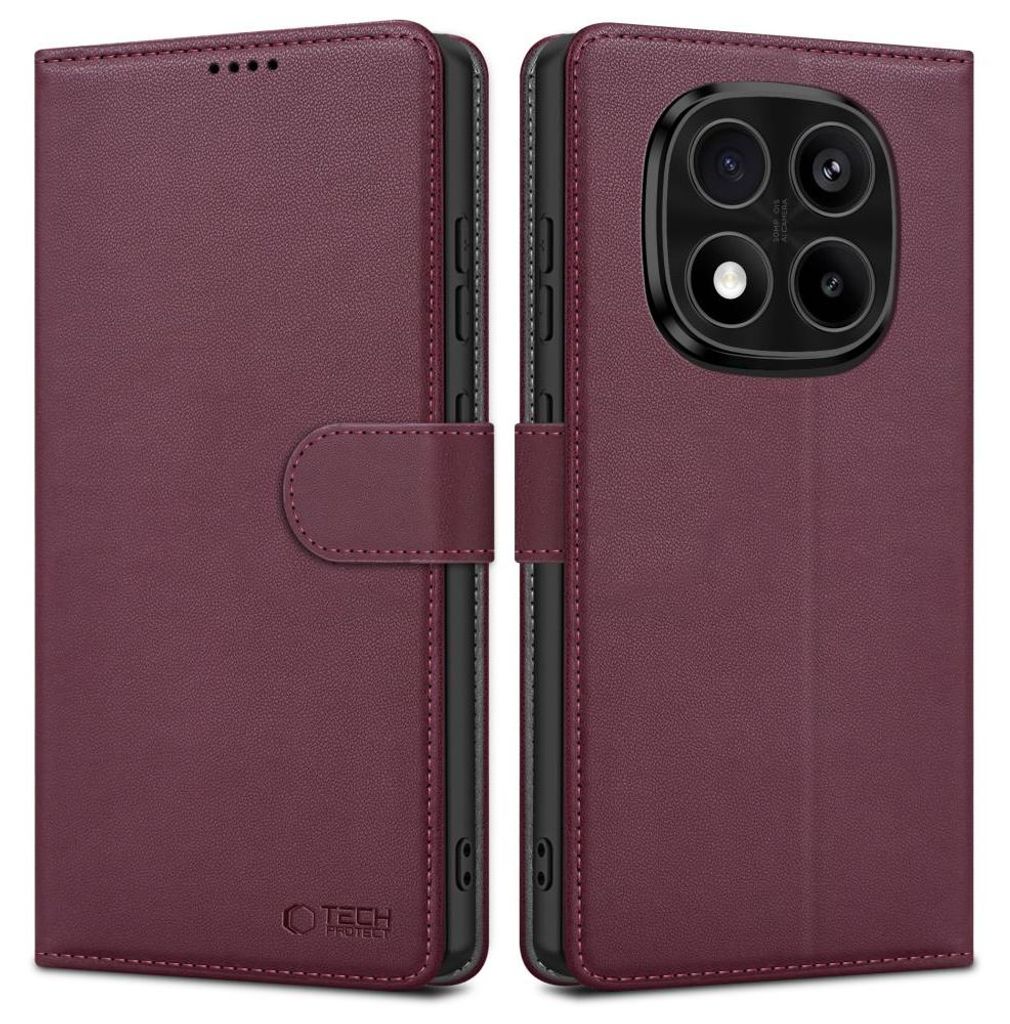 Tech-Protect Wallet Hülle für Samsung Galaxy A17 4G/Galaxy A17 5G/Galaxy A26 5G - Burgundy KP40668