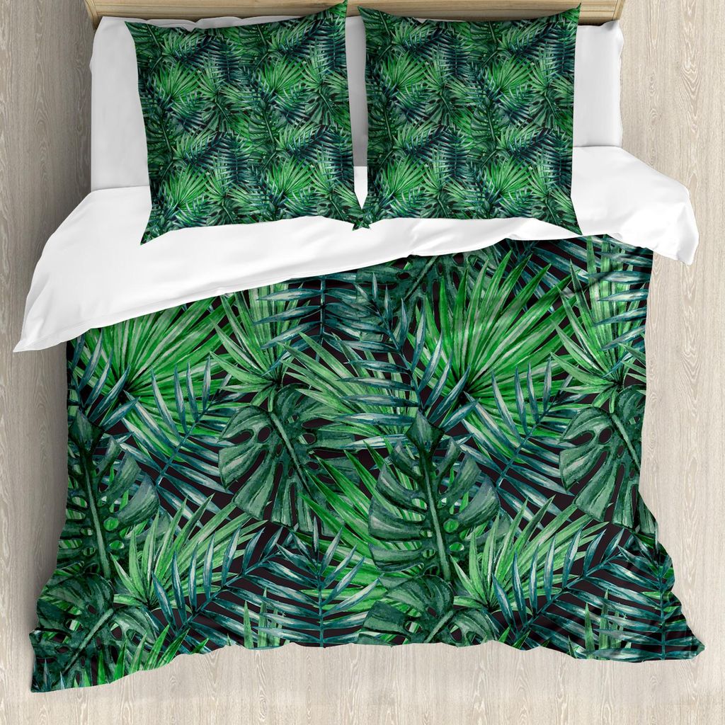 ABAKUHAUS Blatt Bettbezug Set, Aquarelles Altes Design Produktbild 
