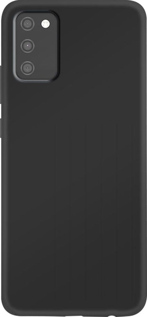 Jaym, Premium Silikonhülle Mikrofaser Samsung Galaxy A03s, Schwarz