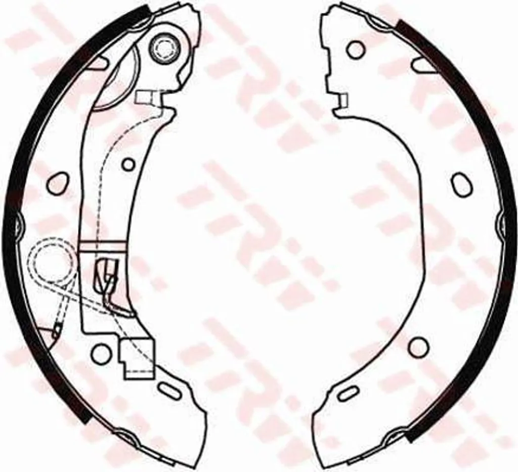 TRW GS8472 Jeu de Mâchoires de Frein Arrière OE 4241L2 pour Jumper