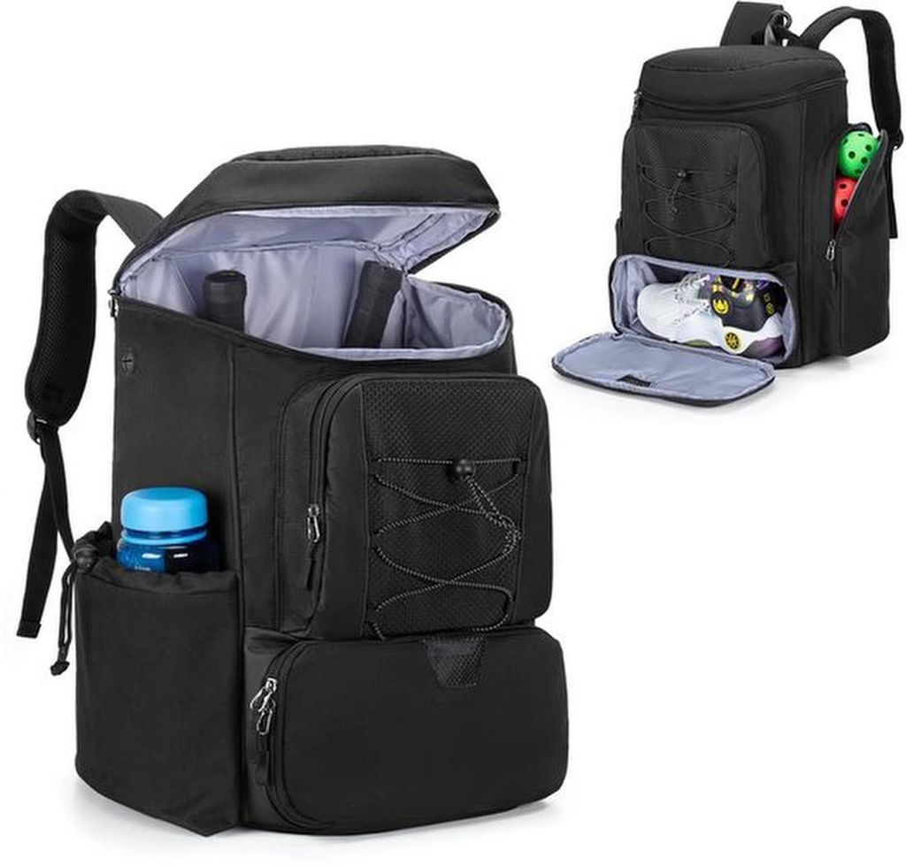 Unyqoos geräumiger und multifunktionaler Pickleball-Rucksack mit Schuhfach und Zaunhaken für Sportbegeisterte