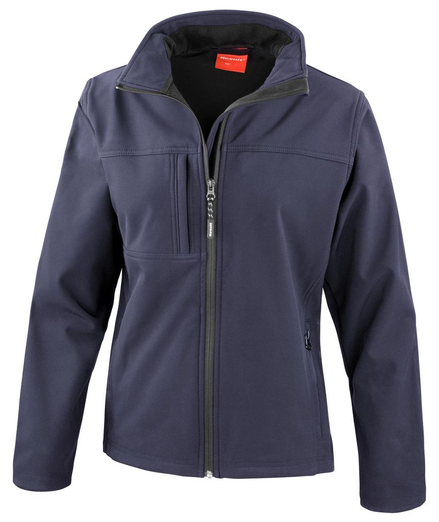 Regatta Damen Softshell Mulitfunktions-Jacke, 3-lagig, wasserabweisend, winddicht, atmungsaktiv FK570 (L) (Marineblau)