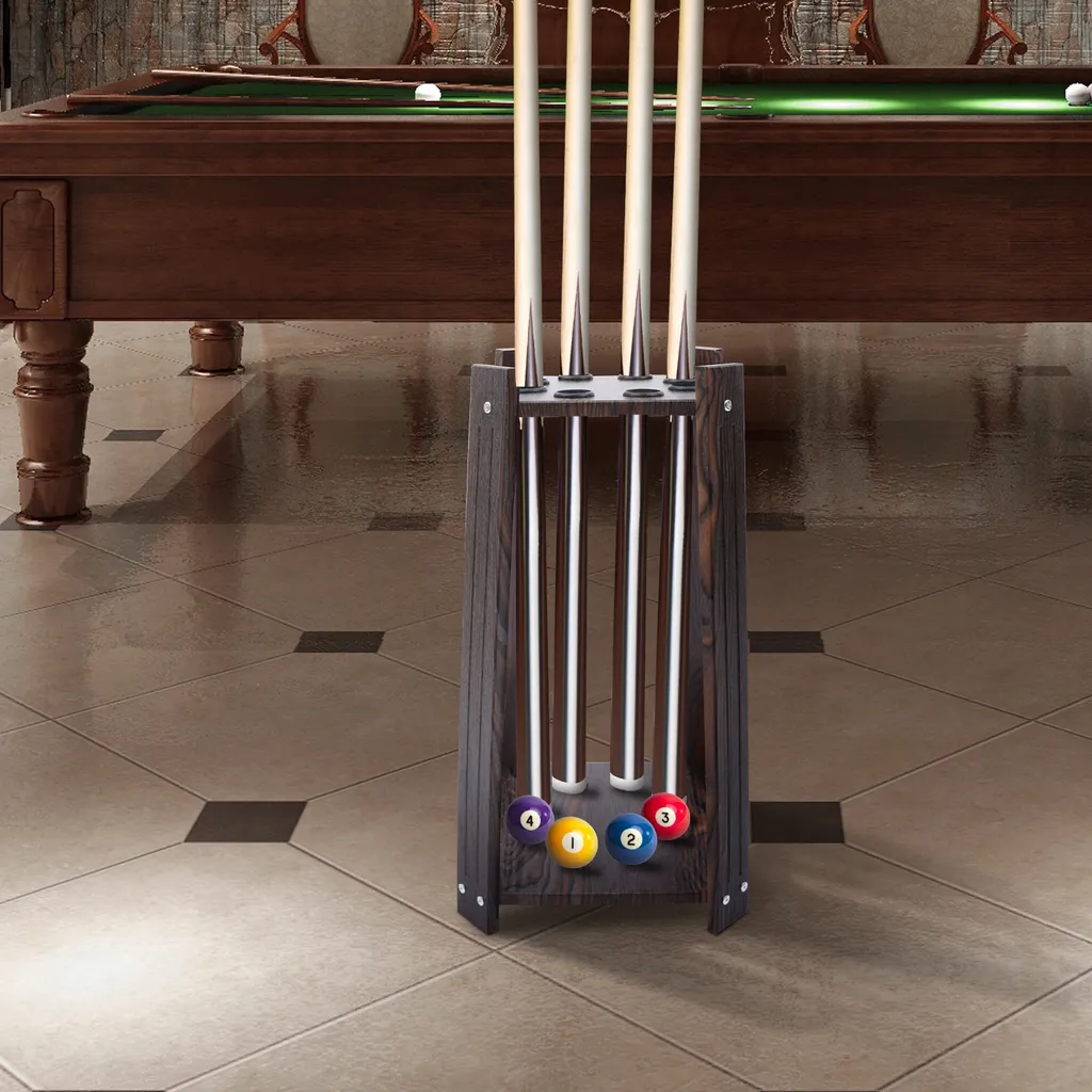 Évitez la déformation de vos queues avec ce support billard rétro 8 trous - 5