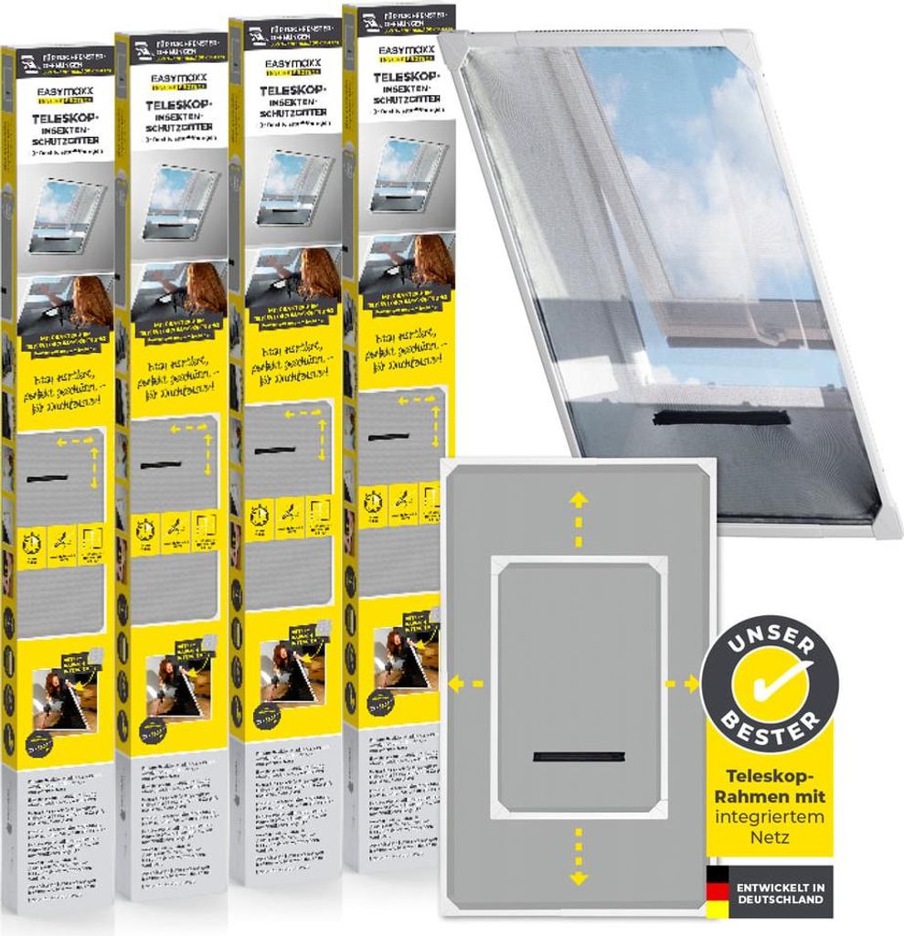 EASYmaxx Insect Protect Teleskop-Insektenschutzgitter für Produktbild 