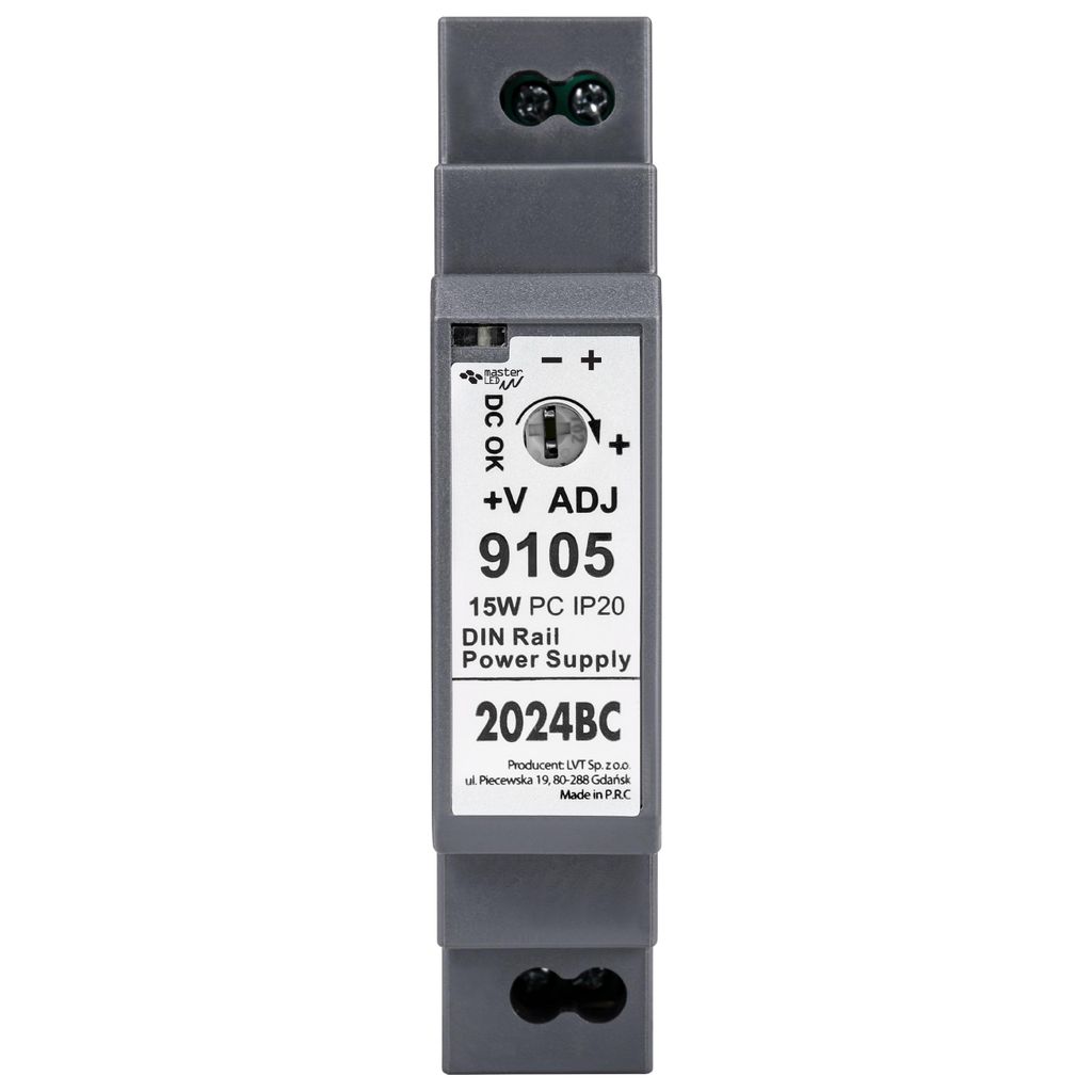 MasterLED DIN Netzteil 12V 15W 1.25A Hutschiene IP20