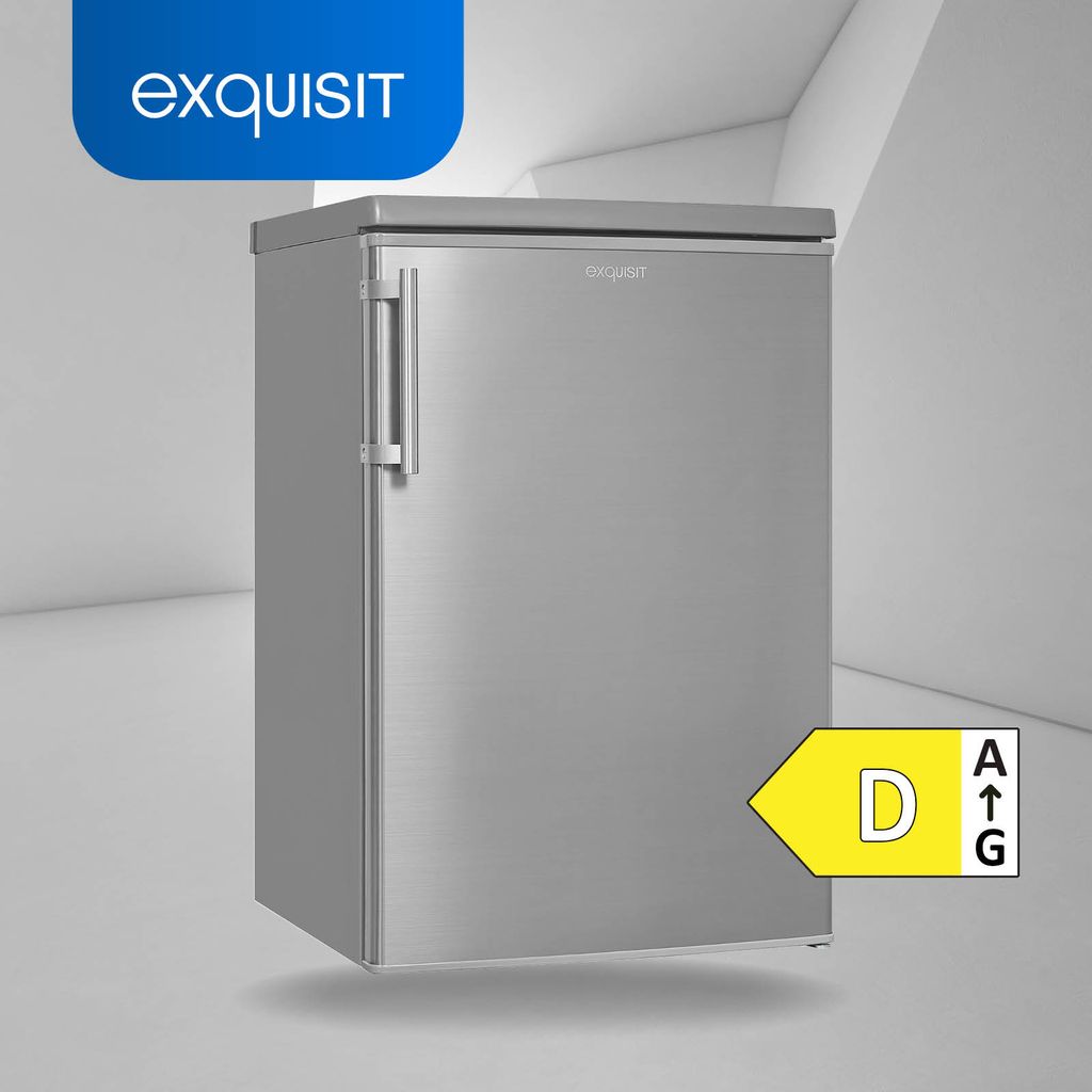 Exquisit KS16-4-HE-040D Kühlschrank inoxlook
