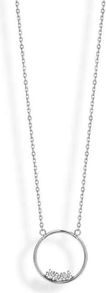 Collana Victoria in Argento e Pietra Bianca - Raffinatezza Esclusiva