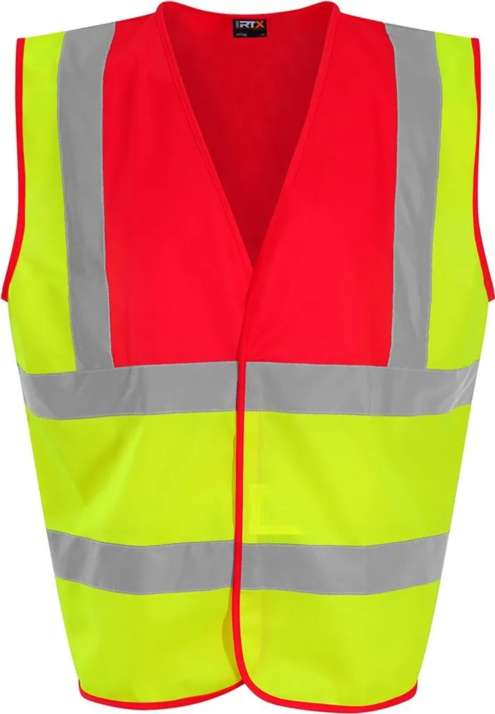 Gilet Alta Visibilità Bicolore PRO RTX PC4002 S Giallo/Rosso - Road Safety