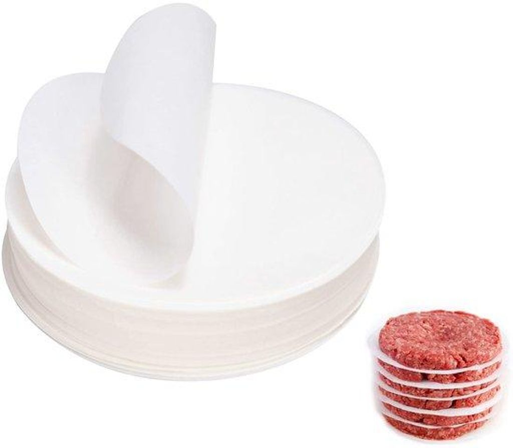 Grillpapier 14x14cm, 500 Stück, Antihaft, für Hamburger