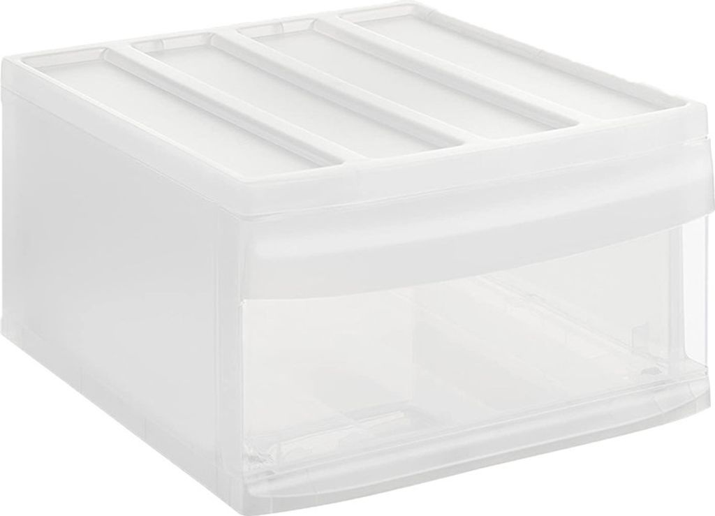 Rotho Schubladenbox L SYSTEMIX Schublade16.5L - Aufbewahrungsbox 39,5 x 34,0 x 20,3 cm - Organizer aus Kunststoff - stapelbar und erweiterbar