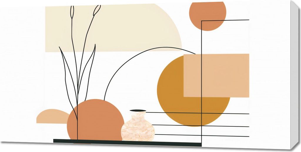 Bild 100x50cm Terrakotta Schrei