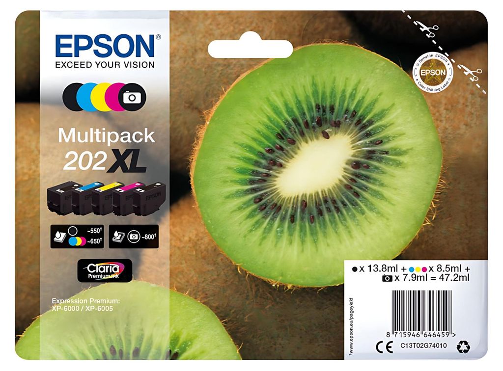 Epson Kiwi 202XL Cartouche d'impression 1 pièce(s) Original Image du produit 