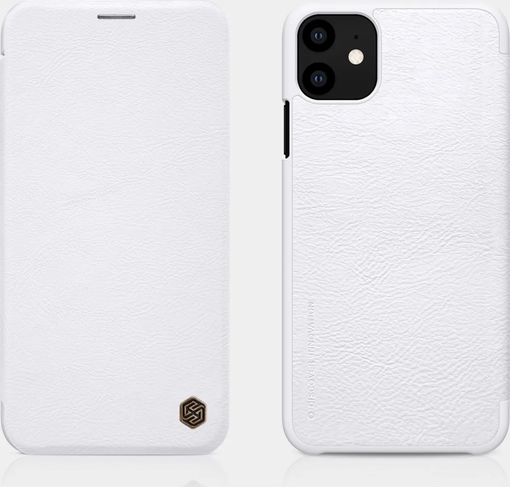 Custodia iPhone 11 Pro Bianca: Cover Flip Pelle Sintetica Protettiva