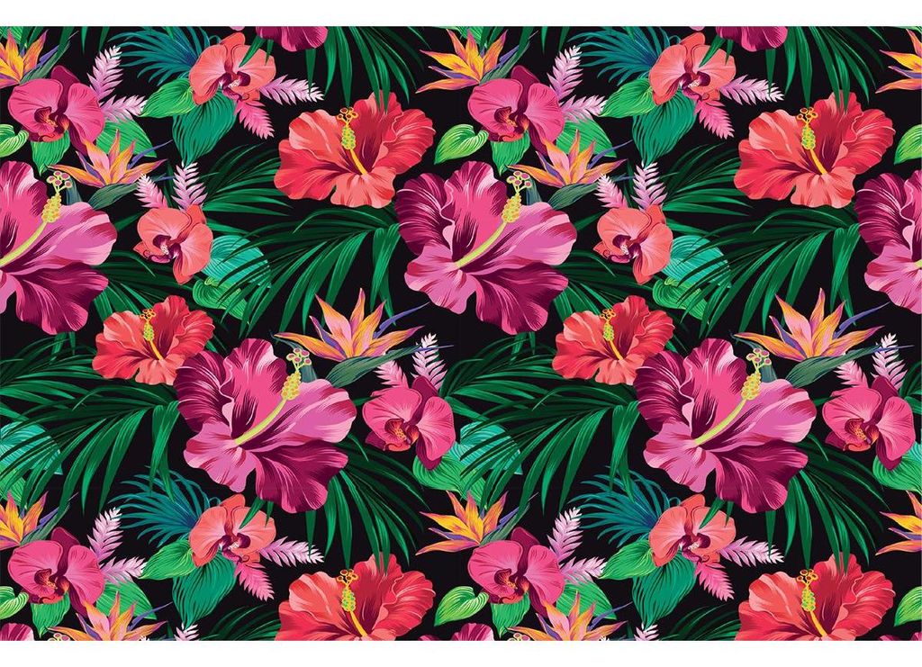 Kittinan-Möbelaufkleber im tropischen Stil, 60 x 90 cm