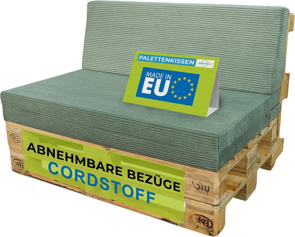 Pillows24 - Súprava vankúšov na nábytok z paliet Vankúše z Obrázok produktu 