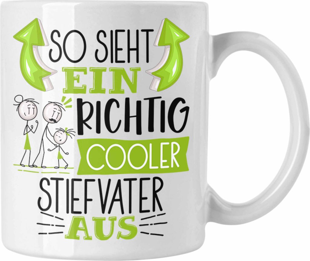 Trendation - Stiefvater Tasse Geschenk So Sieht Ein RIchtig Cooler Stiefvater Aus Geschenkidee Lustiger Spruch Geburtstag Becher Kaffeetasse Vatert...