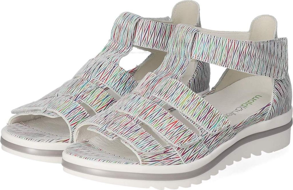 Waldläufer Damen Sandalen HAKURA Bunt Leder Größe: 37