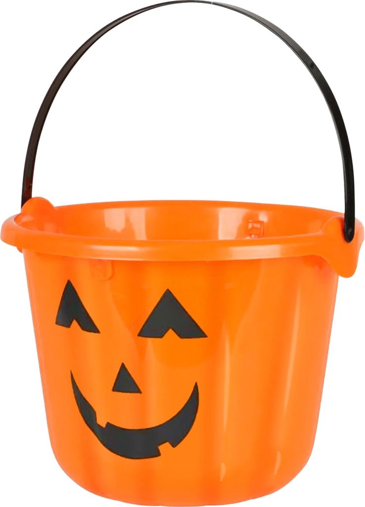 Seau à citrouille Halloween orange-noir - taille unique Image du produit 