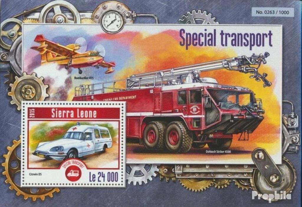 Briefmarken Sierra Leone 2015 Mi Block 785 (kompl. Ausg.) postfrisch Sondertransport