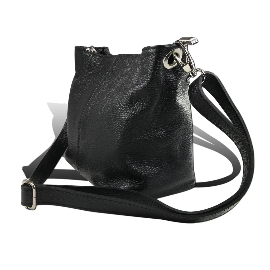 Sac Toscanto D2OTT829SS en cuir noir avec finitions artisanales premium