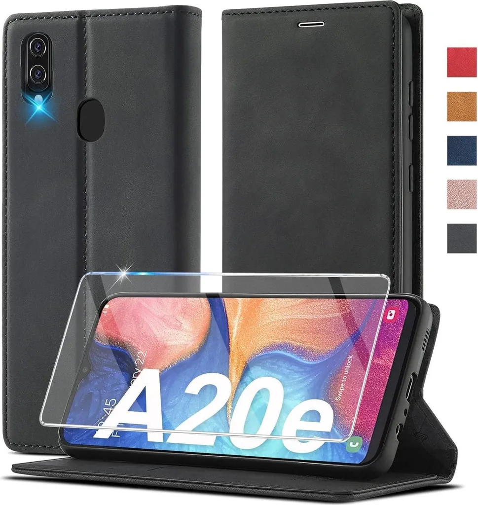 A20e custodia del telefono cellulare custodia in pelle portafoglio per Samsung Galaxy A20e 5,8 pollici