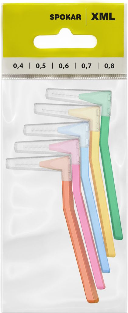 SPOKAR XML Interdentalbürsten 0,4 - 0,8 mm Set à 5 Stk