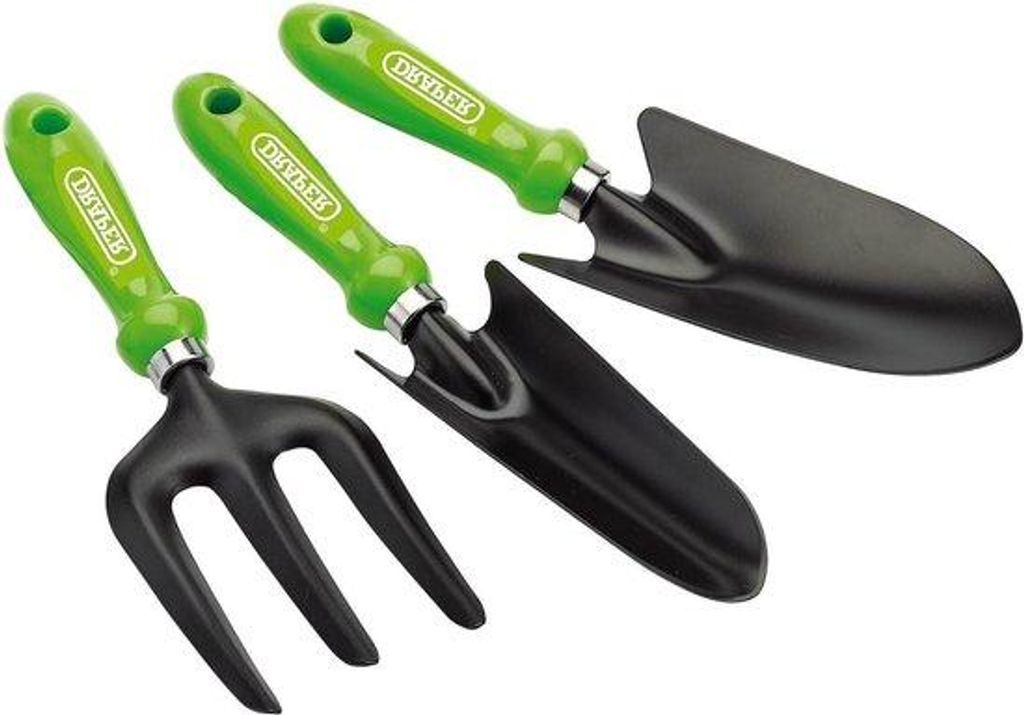 Gartenwerkzeug-Set - Grün (3-teilig) 34x205x43 cm - leicht zu finden
