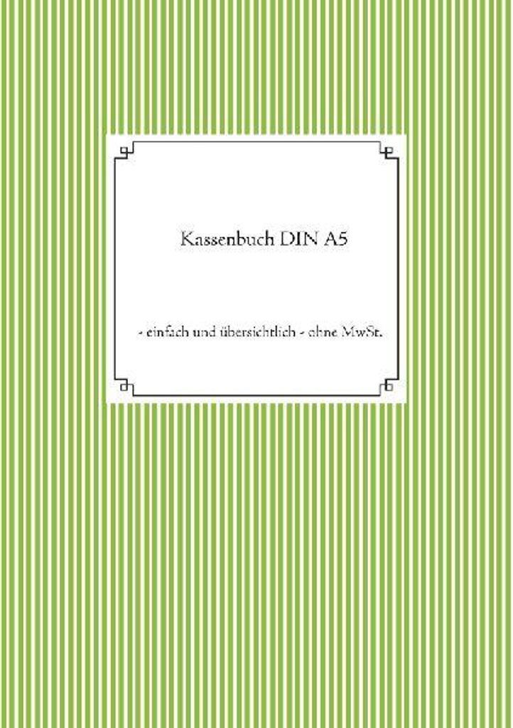 Kassenbuch DIN A5 Produktbild 