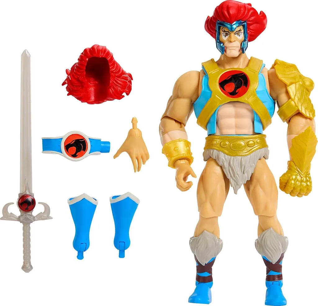 Lion-O Figurine 14 cm MOTU x ThunderCats avec Épée des Présages incluse